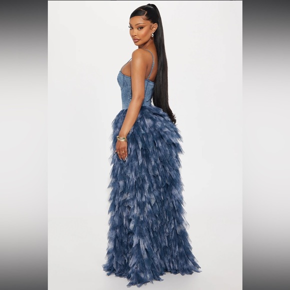 ISO…..LIFE IN DENIM MAXI DRESS DENIM - Picture 2 of 3